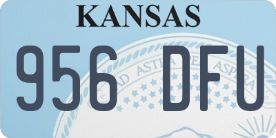 KS license plate 956DFU
