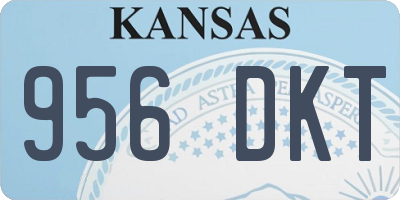 KS license plate 956DKT