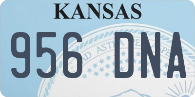 KS license plate 956DNA
