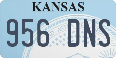KS license plate 956DNS