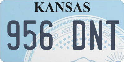 KS license plate 956DNT
