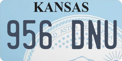 KS license plate 956DNU