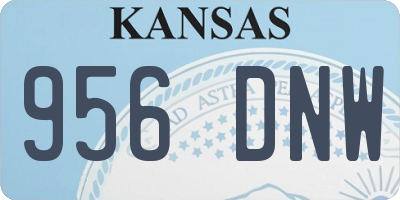KS license plate 956DNW