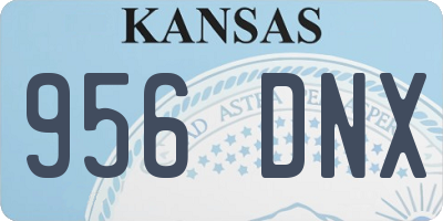 KS license plate 956DNX