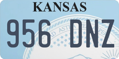 KS license plate 956DNZ