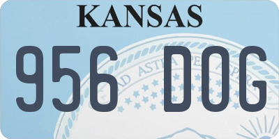 KS license plate 956DOG