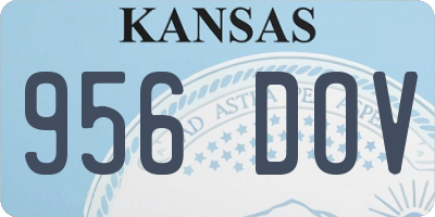 KS license plate 956DOV