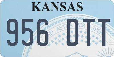 KS license plate 956DTT
