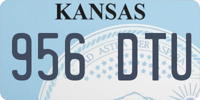 KS license plate 956DTU