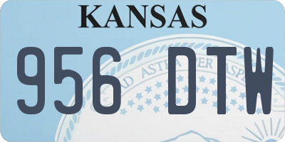 KS license plate 956DTW