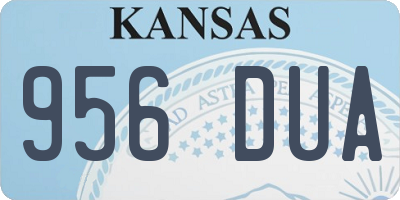 KS license plate 956DUA