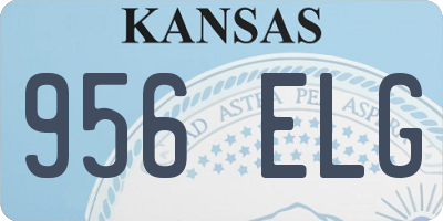 KS license plate 956ELG