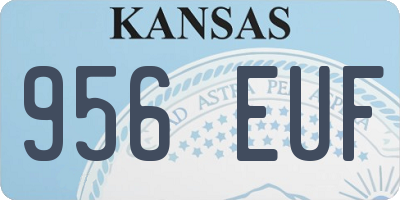 KS license plate 956EUF