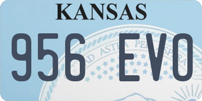 KS license plate 956EVO
