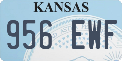 KS license plate 956EWF