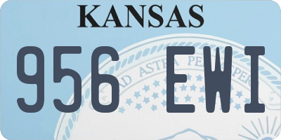 KS license plate 956EWI