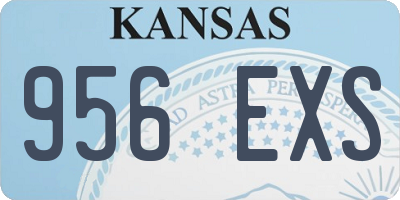KS license plate 956EXS