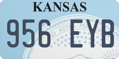 KS license plate 956EYB
