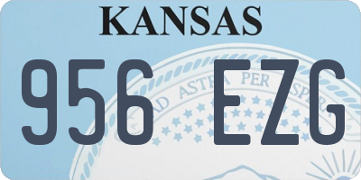 KS license plate 956EZG