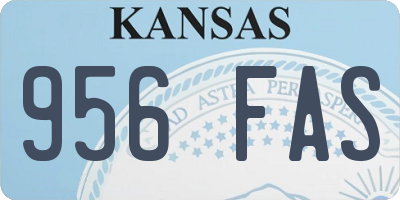 KS license plate 956FAS