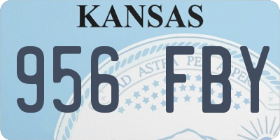 KS license plate 956FBY