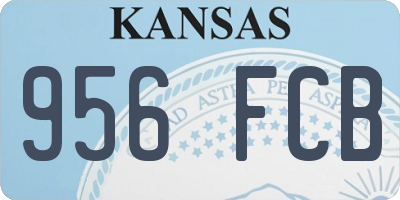 KS license plate 956FCB