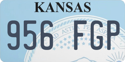 KS license plate 956FGP