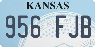 KS license plate 956FJB