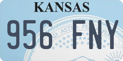 KS license plate 956FNY