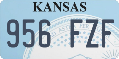 KS license plate 956FZF