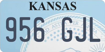 KS license plate 956GJL
