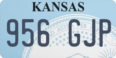 KS license plate 956GJP