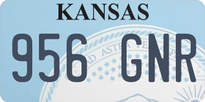 KS license plate 956GNR