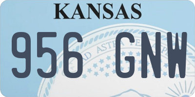 KS license plate 956GNW