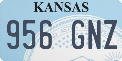 KS license plate 956GNZ