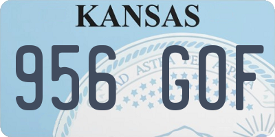 KS license plate 956GOF