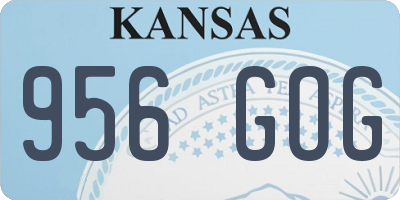 KS license plate 956GOG