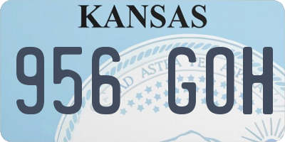 KS license plate 956GOH