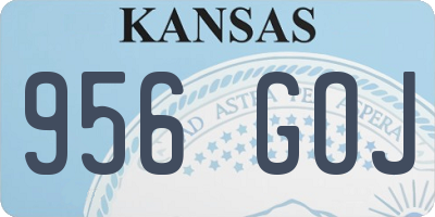 KS license plate 956GOJ