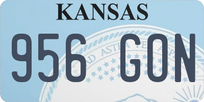 KS license plate 956GON