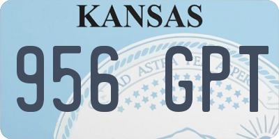 KS license plate 956GPT