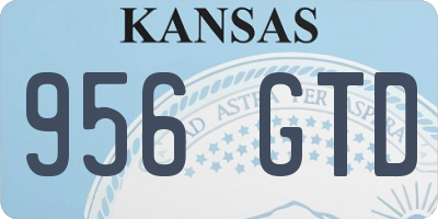 KS license plate 956GTD