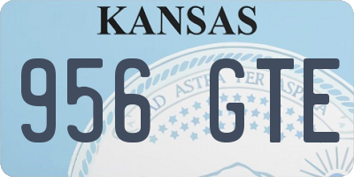 KS license plate 956GTE