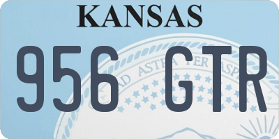 KS license plate 956GTR
