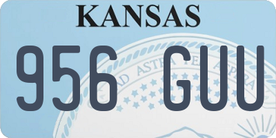 KS license plate 956GUU