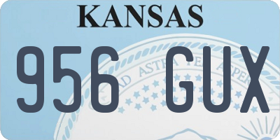 KS license plate 956GUX