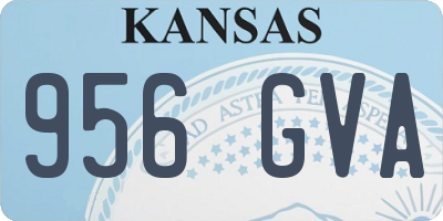 KS license plate 956GVA
