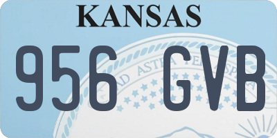 KS license plate 956GVB