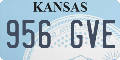 KS license plate 956GVE