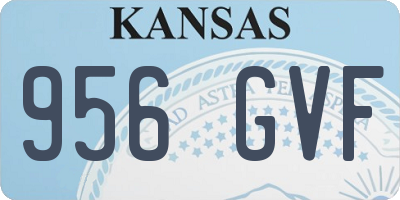 KS license plate 956GVF